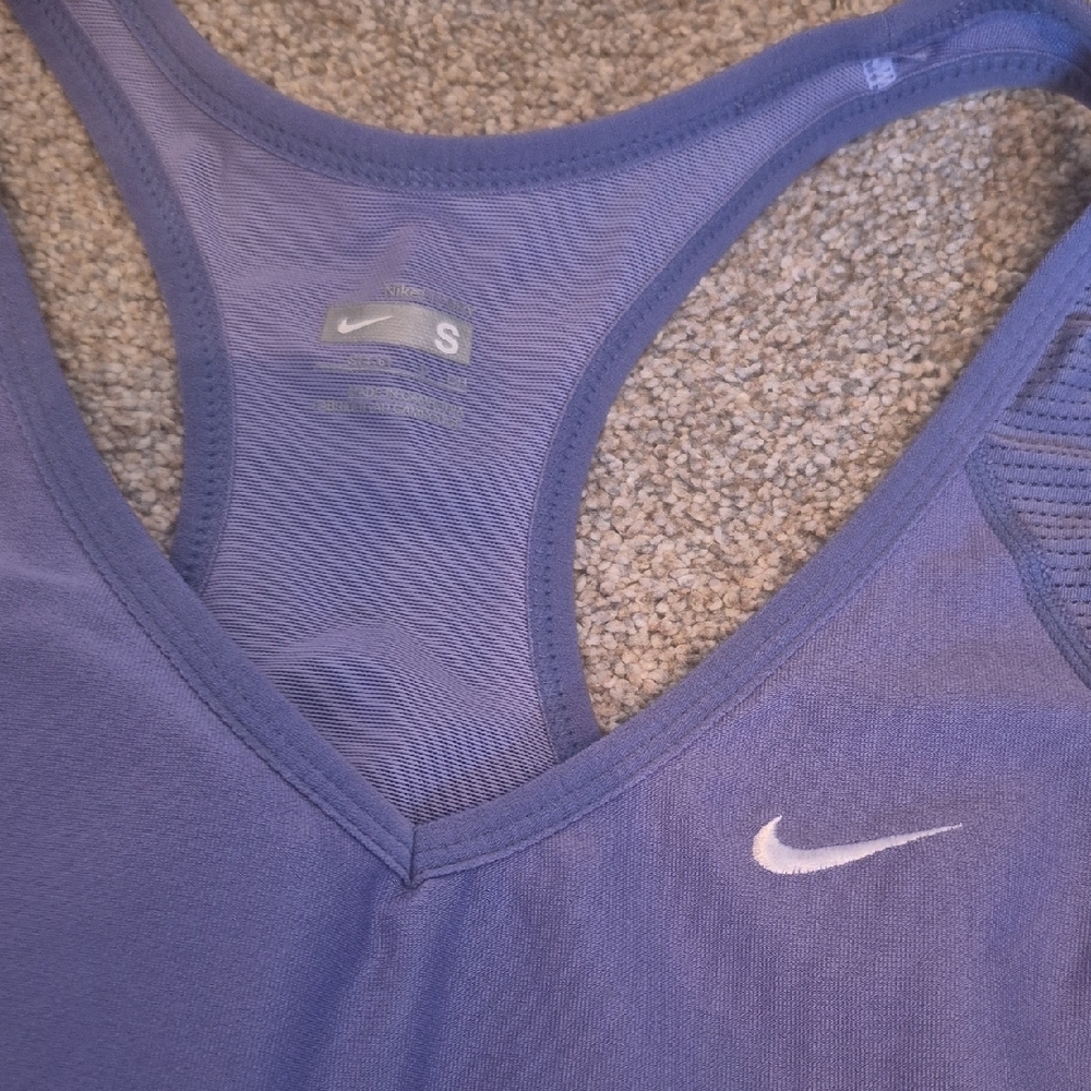Nike Blue Racerback Tank Top - Picture 2 of 6